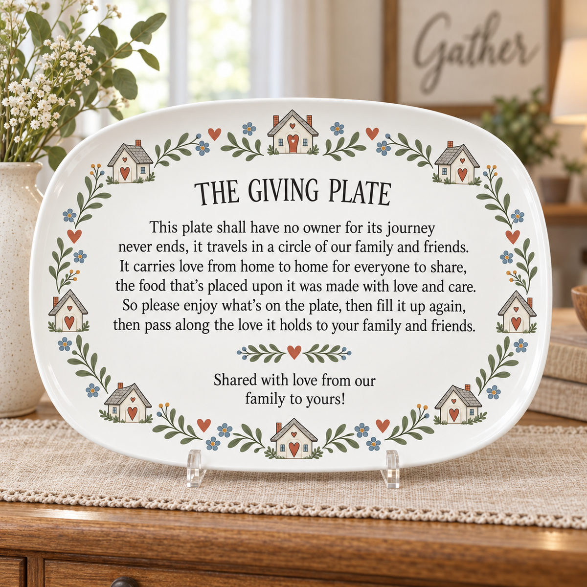The Giving Plate - Family Tradition Serving Platter