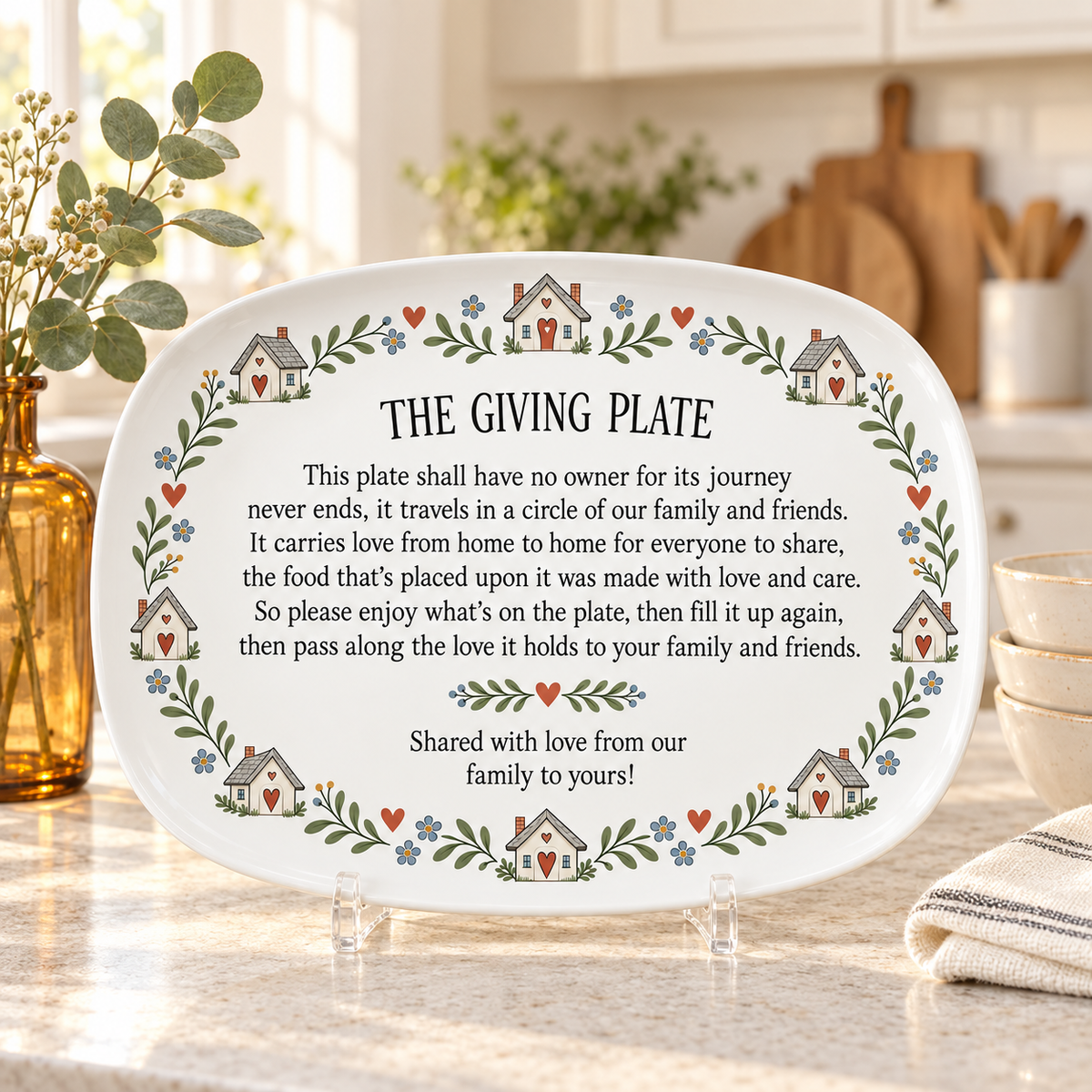 The Giving Plate - Family Tradition Serving Platter