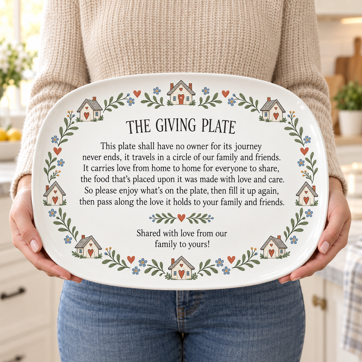 The Giving Plate - Family Tradition Serving Platter