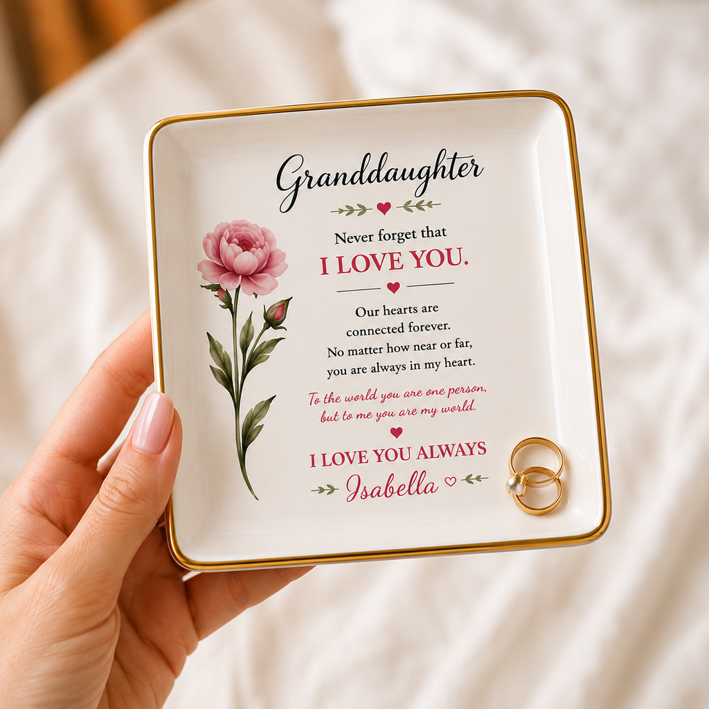 Granddaughter-Personalized Jewelry Dish