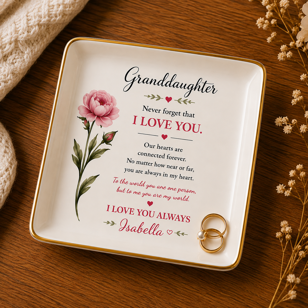 Granddaughter-Personalized Jewelry Dish