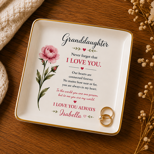Granddaughter-Personalized Jewelry Dish