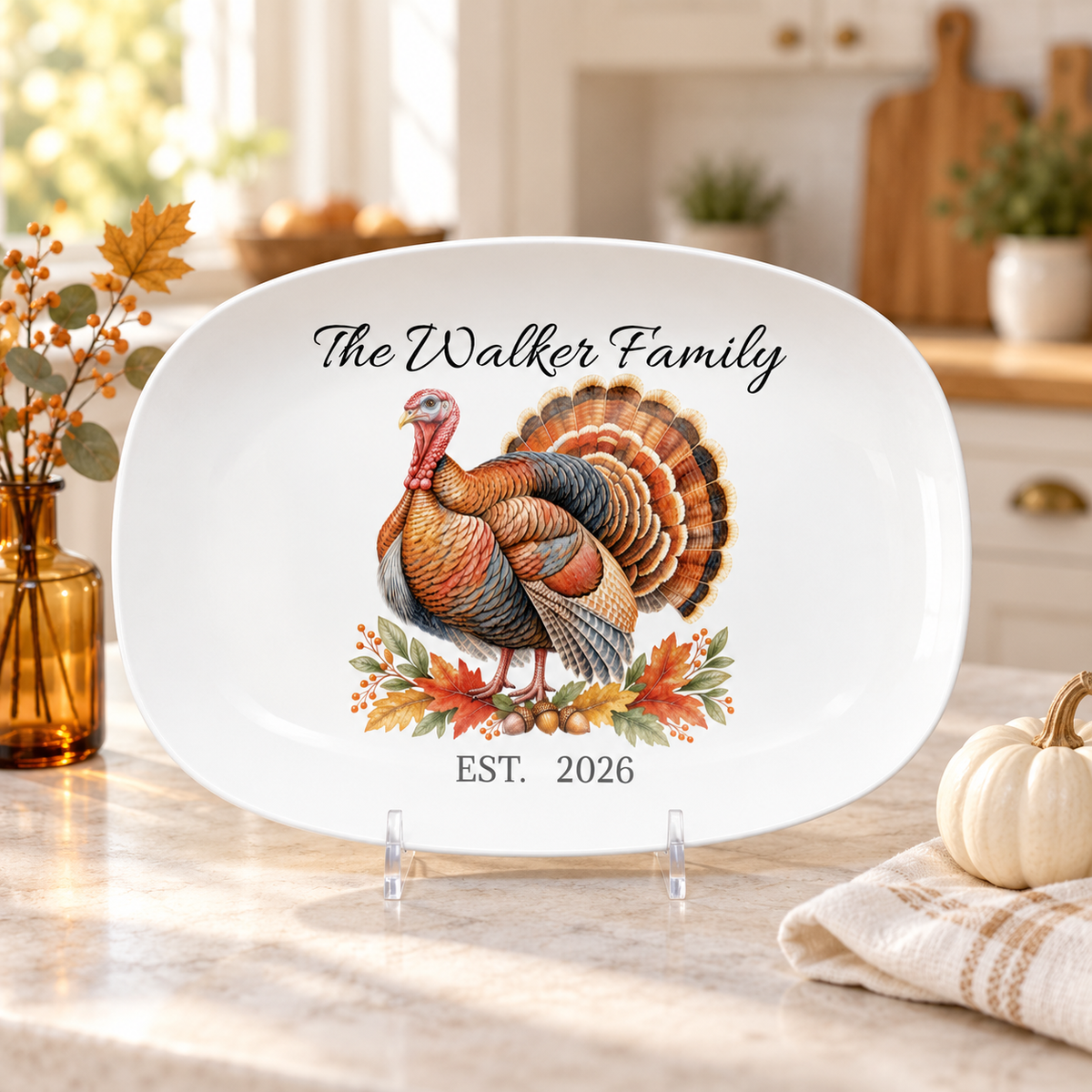 Personalized Turkey Platter