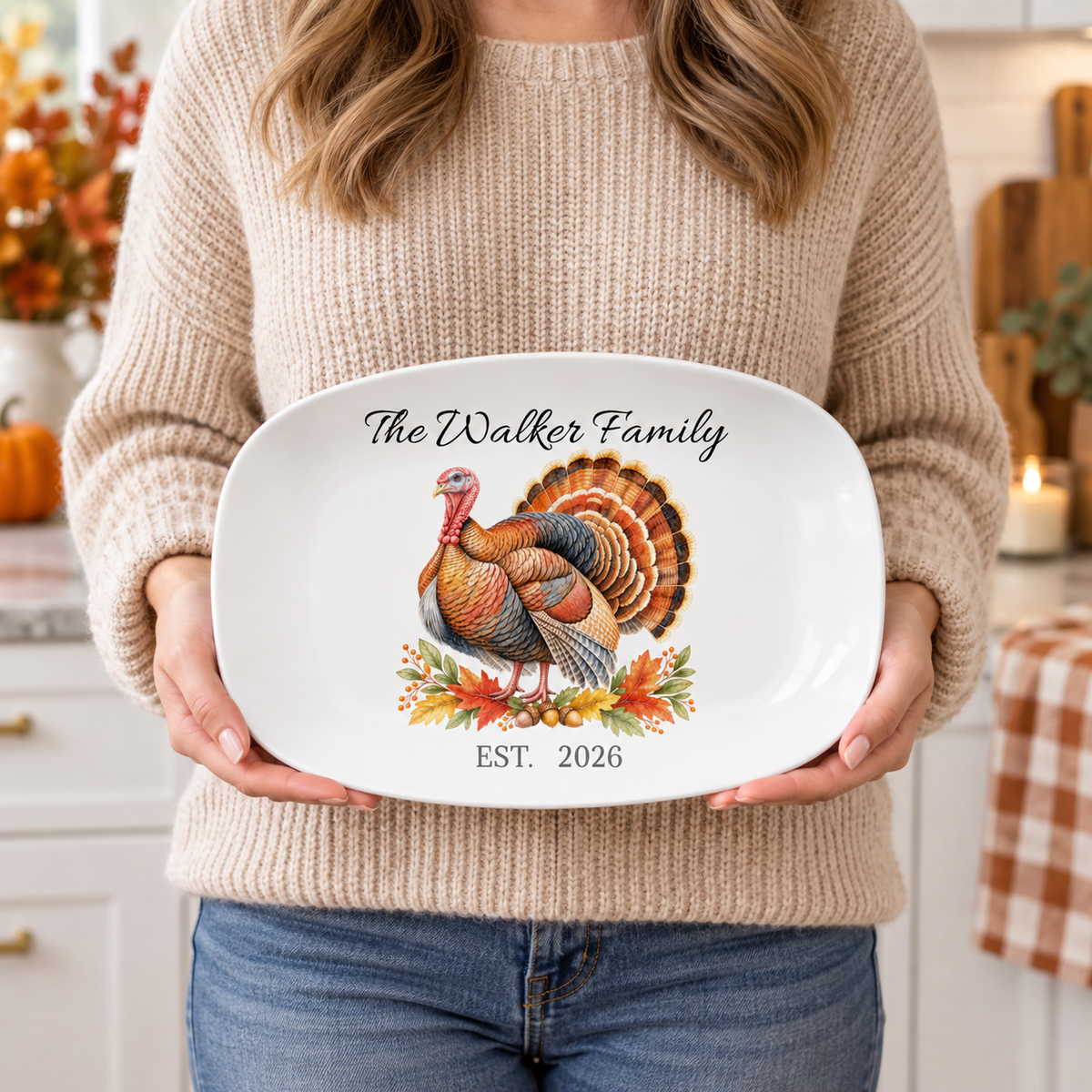 Personalized Turkey Platter