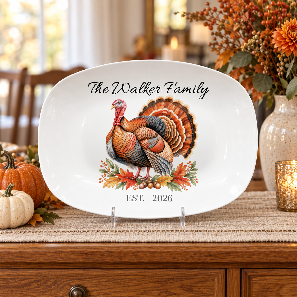 Personalized Turkey Platter