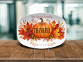 Thankful Pumpkin Personalized Platter